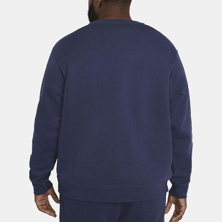 Nike Sportswear Club Fleece Crewneck Midnight Navy/White Unisex Streetwear BV2662-410