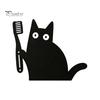 Holiday Door Accents Nosy Black Cat Topper Decor, Halloween Corner Acrylic Home Decor Top Figurine for Bathroom Bedroom Gift Lovers Mysterious