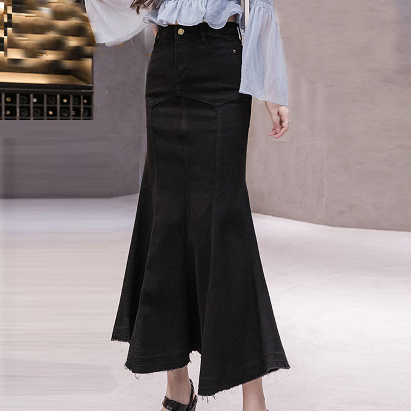 Женская джинсовая юбка — фото 8