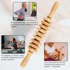 Curved Wood Roller for Stomach Cellulite Wooden Therapy Massage Tool for Body Shaping,Wood Massager Stick for Lymphatic Drainage