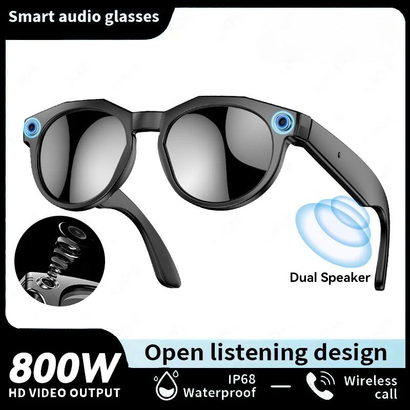Multifunctional Smart AI Photo Glasses 100+ Language Translation Object Recognition 800W Pixel Video Recording Bluetooth Call Smart Eyeglasses Unisex