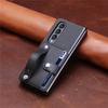 For Samsung Galaxy Z Fold 4 Z Fold 5 Z Fold 2 5G Shockproof Case Leather Card Wristband Protect Back Cover For Samsung Z Flip 5 4 3