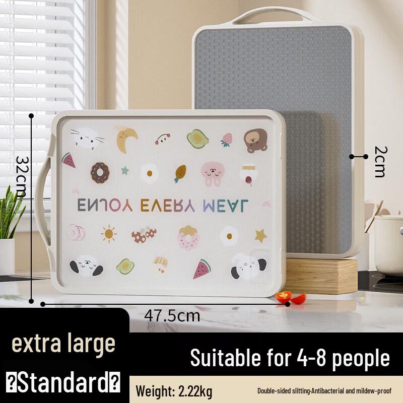 Qiwei Stainless Steel & Silicone Double-Sided Cutting Board