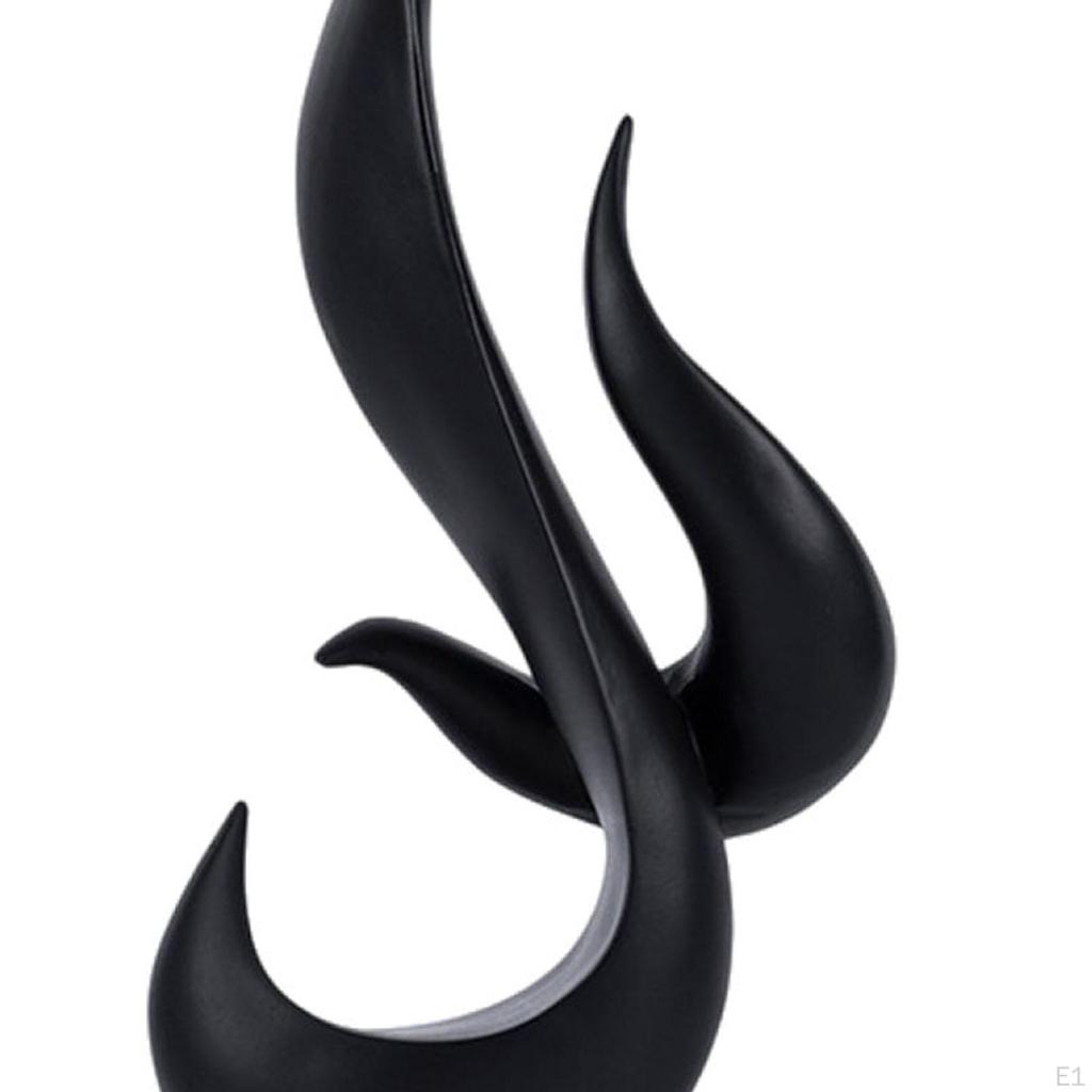 Abstract Flame Figurine for Desktop Display, Resin Sculpture Living Room And Bedroom