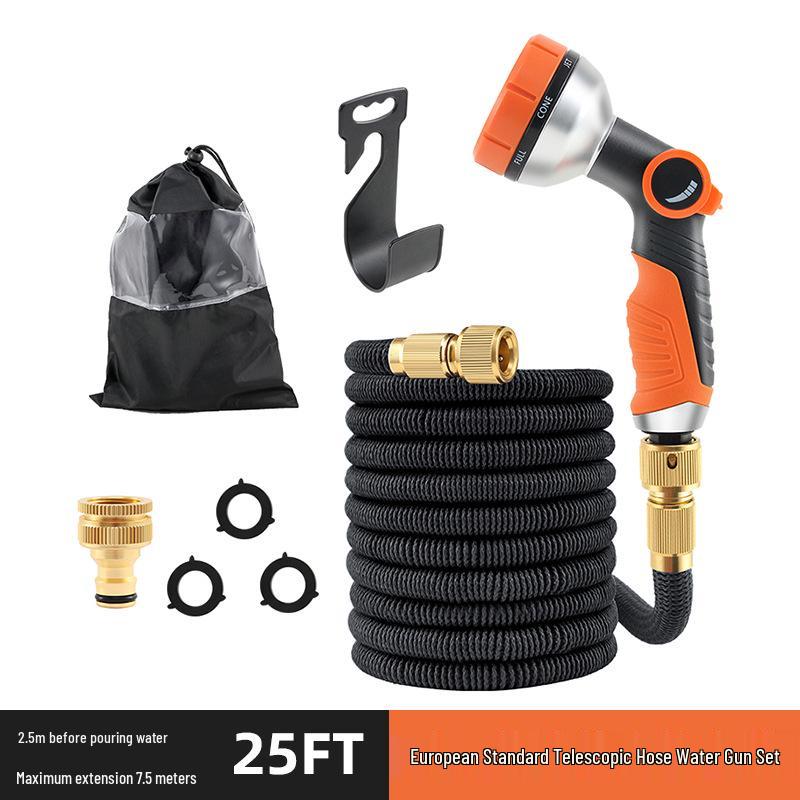Magisk infällbar trädgårdsslang & Vattenpistol med sprinkler