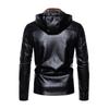 Men's Leather Jacket Autumn and Winter Korean Style Leather Jacket Men's Fur One-piece Pu Jacket Plus Velvet Thickened Dad Jacket Hooded