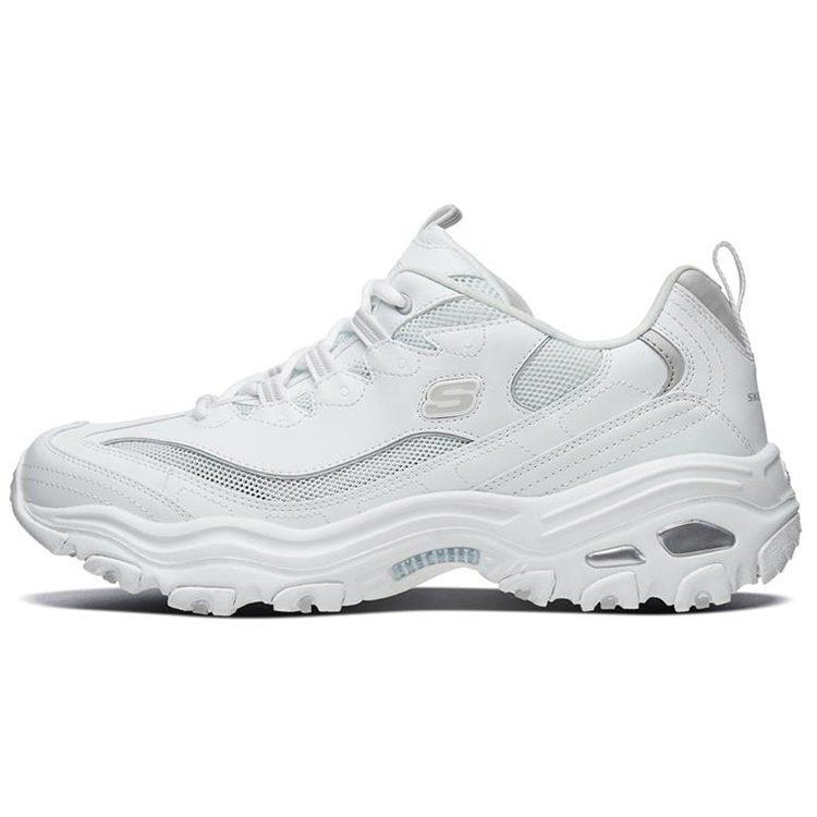 Skechers D'Lites 1.0 Low Running Shoes Grey/White 666090-WLGY
