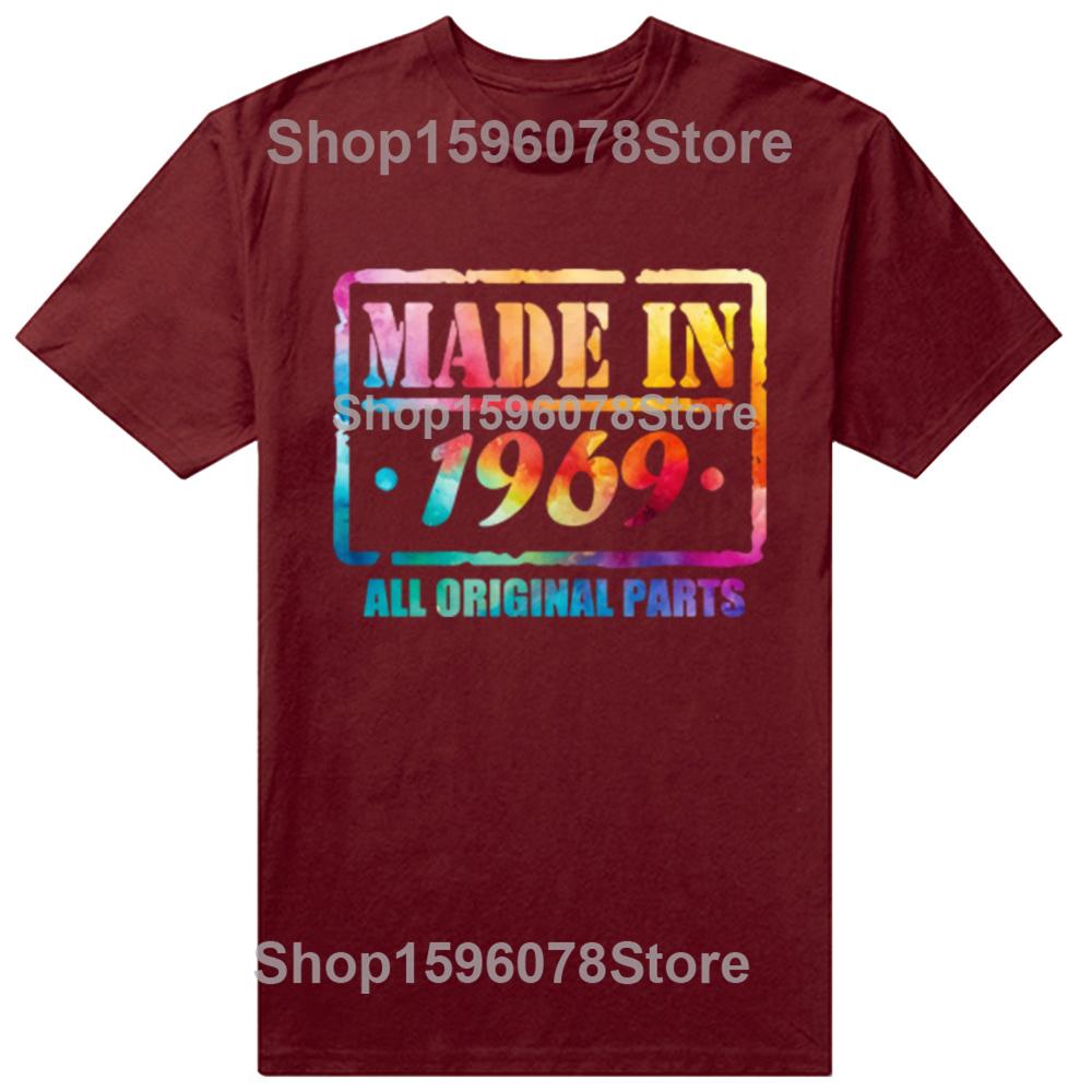 VINTAGE 1969 Birth Year Funny Quotes Retro Tshirts Men Womens Fashion Casual Tshirt 100 Cotton Loose Oversized T Shirt