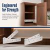 2pcs Stainless Steel Pivot Hinges Easy Install Hidden Pivot Hinges Cabinet Pivot Hinges  Fence Sheds