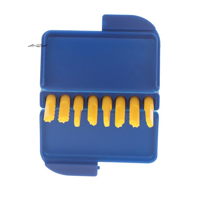 Blue Easy-Open Container Hearing Aids Wax Guards Filters Cleaning Kit Aid Replacement Parts Supplies with Cleaning Tool