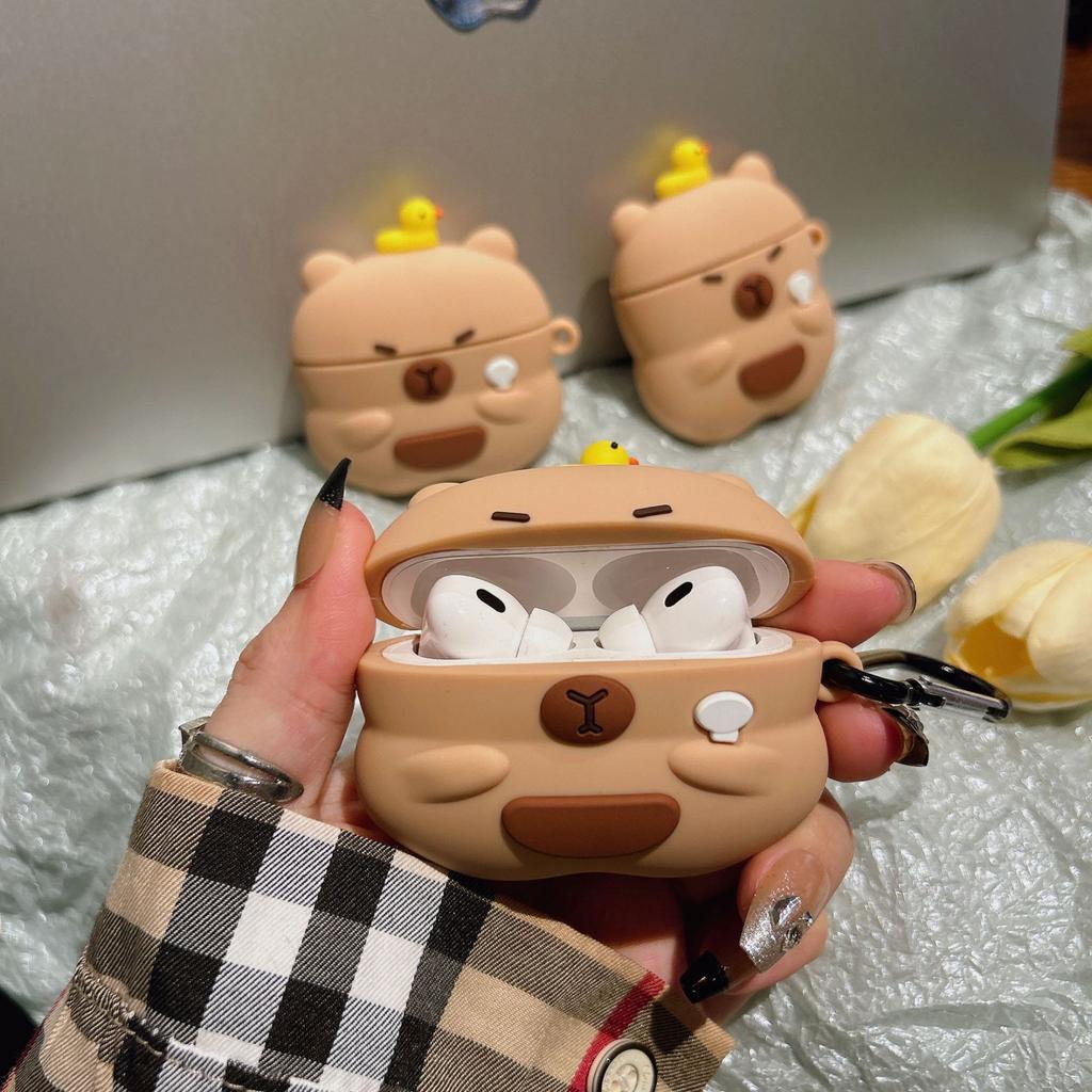 Capibara Capybara AirPods 3 Generation Earphone Cover Pro Is Suitable for Apple 1/2 Bluetooth Earphone Cover Soft Case