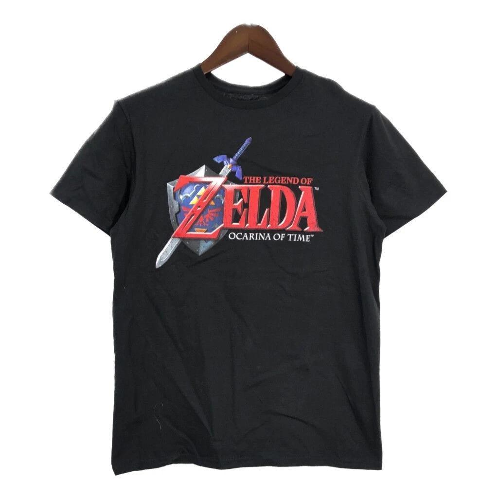 The Legend of Zelda Ocarina of Time Black Cotton T-Shirt Men s M Vintage Rare 3XL