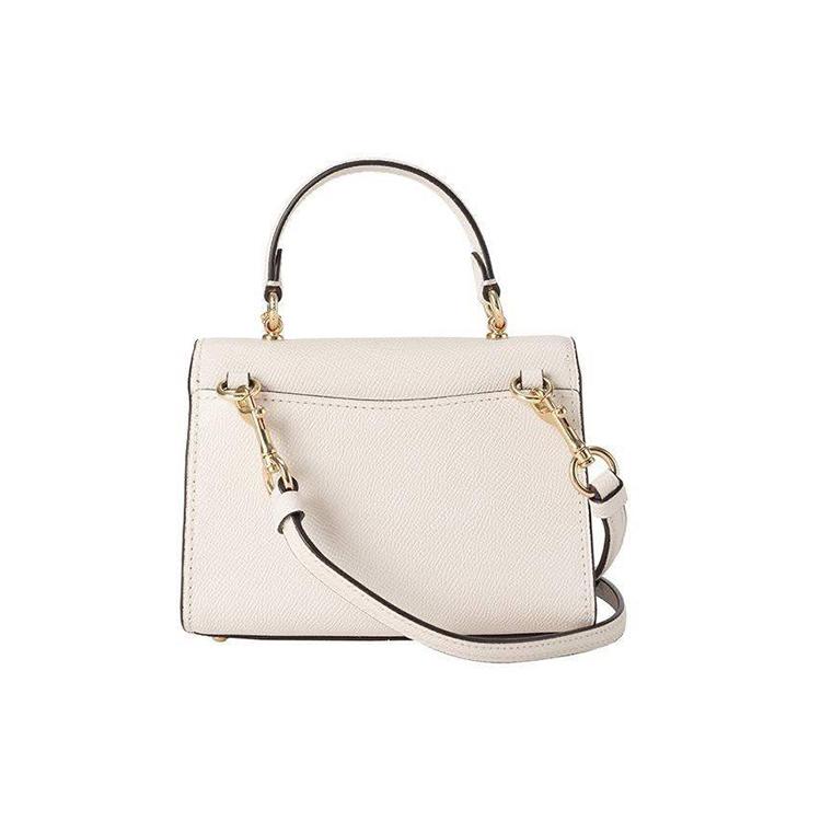 New COACH Litchi Grain Leather Handbags Shoulder Bag Crossbody Bag Mini Women's White 3077-IMCHK