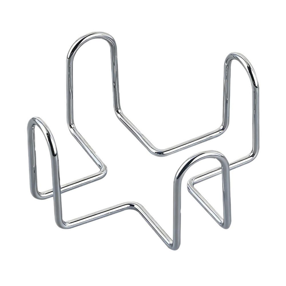 

Metal Coaster Storage Rack Modern Metal Coaster Stand Cup Placemat Storage Organizer Tabletop Use серебряный