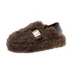 One-pedal Wool Shoes for Women's Spring and Autumn 2025 New Popular Lamb Wool Comfortable and Versatile Soft-soled Velvet Thermal Cotton Shoes