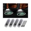 4pcs Car Door Led Logo Lights for Land Rover, 3d Wireless Welcome Courtesy Projector Ghost Shadow Li