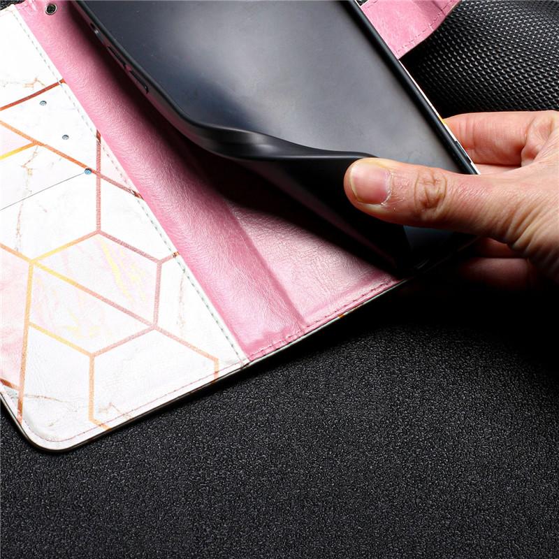 Marble Leather Wallet Case for Xiaomi Mi 11 Ultra 11Lite 5G NE 11T 10T Pro 9 Lite CC9e A3 Magnetic Card Slots Holder Phone Cases