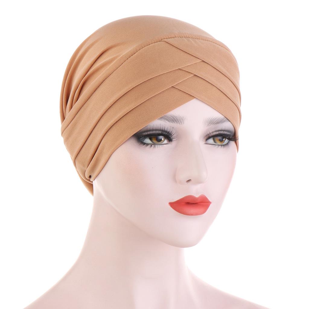 JTVOVO RUNMEIFA 2024 New Modal Full Wrapped Forehead Cross Inner Headscarf Balaclava Elastic Beanie Muslim Women Stylish Hijab