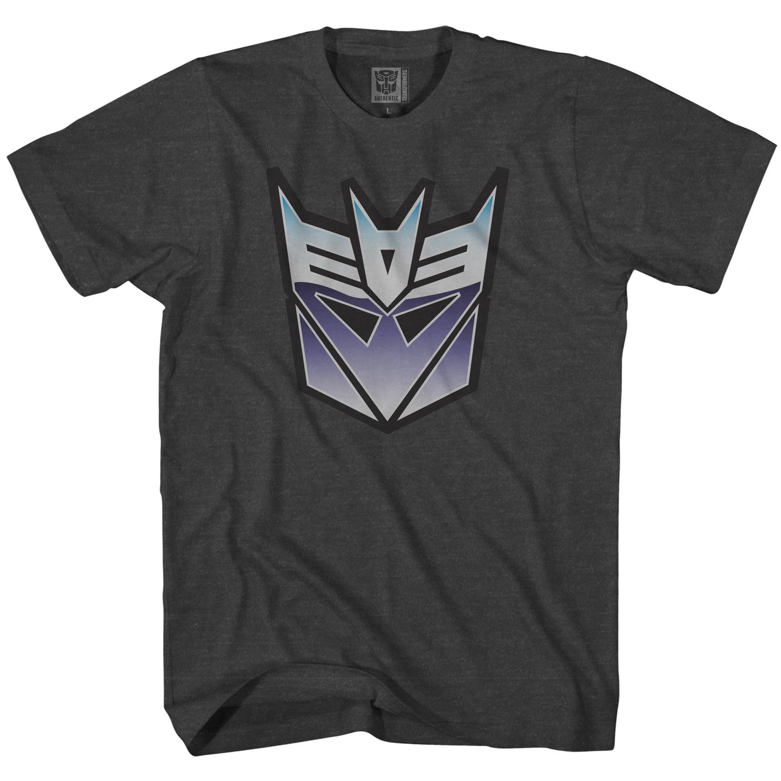 Transformers Decepticons Distressed Symbol Officially Licensed Adult T-shirt S