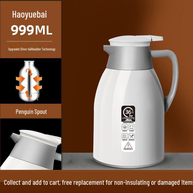 Large Capacity Insulated Thermos Flask for Home Use 999ml (Small capacity, portable)