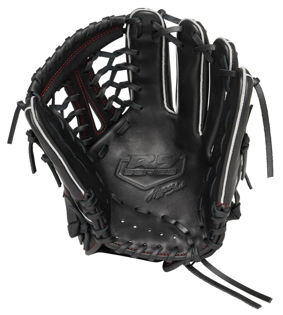 Rawlings Gant de Baseball HYPER TECH SÉRIE R9 Noir Taille L, Softball, Junior, Enfants, GJ5R9N8L, [Polyvalent], (Lancer de la main gauche)