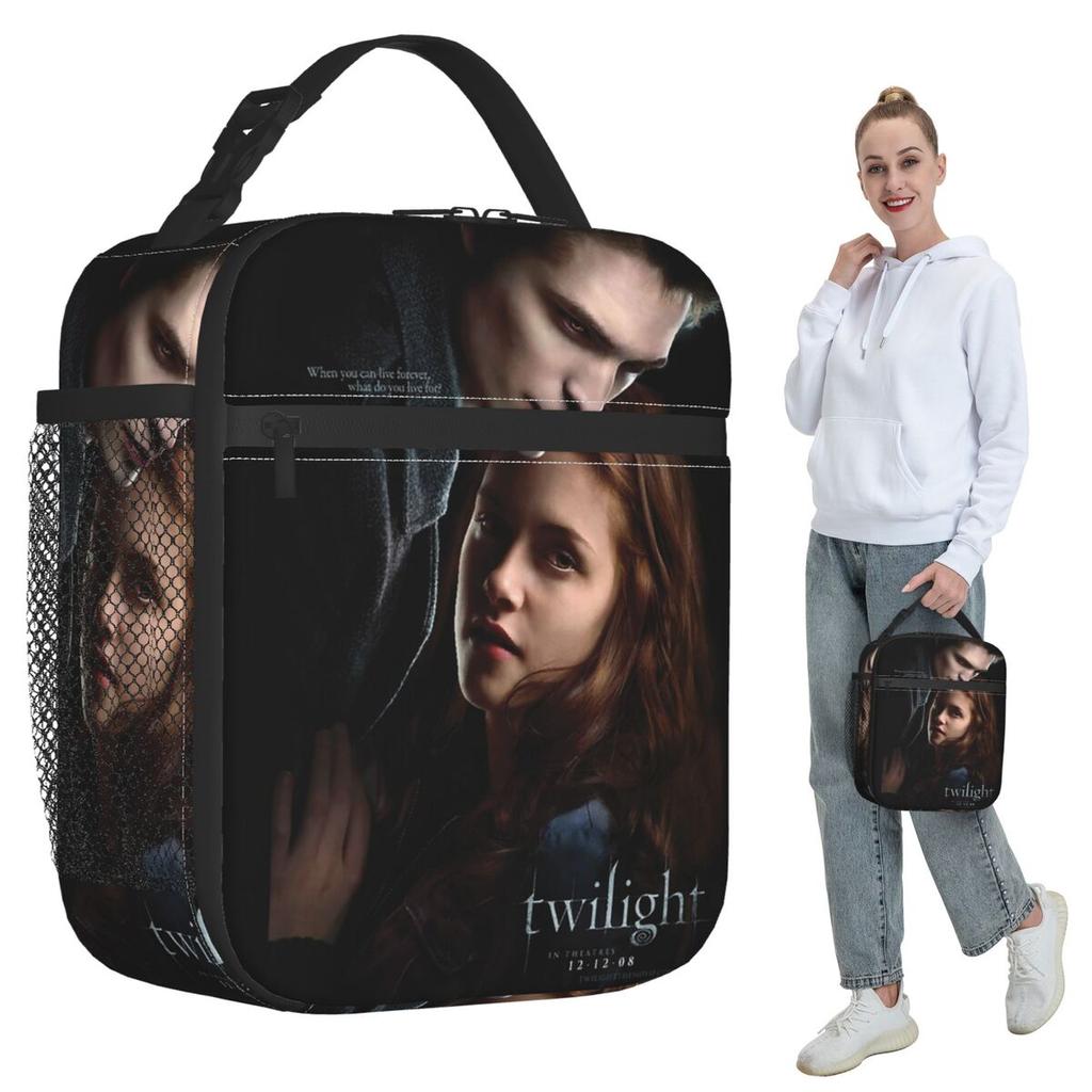 The Twilight Saga Vampire Insulated Lunch Bag for Kids School Cooler Thermal Food Box Tote Portable Lunch Boxes Container
