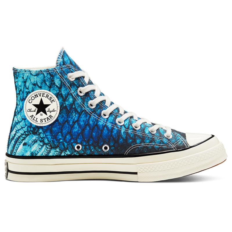 Converse 1970s Animal Print Chuck Casual Comfort High-Top Espadrilles Unisex Blue