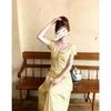 French Floral Pure Desire Style Versatile Dress Design Sense Summer New Waist Slim Temperament Long Skirt