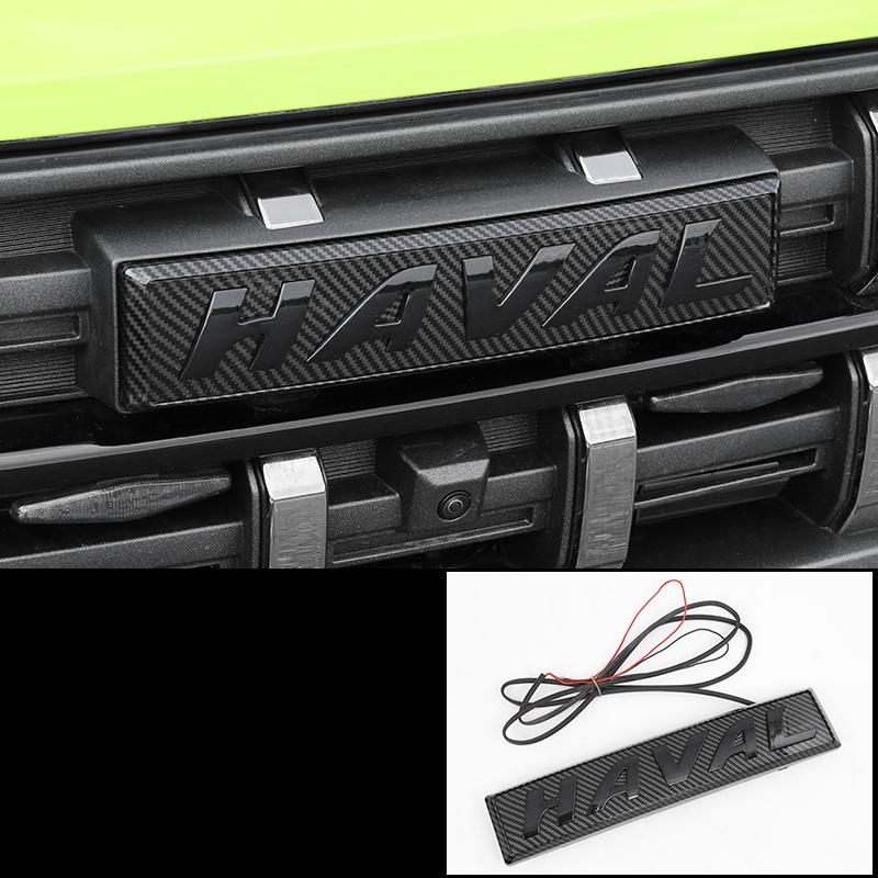 For Haval H3 2024 2025 Car Styling Front Grille Emblem Light Front Grille Smoked Black Exterior Decorative Light Accessories чёрный