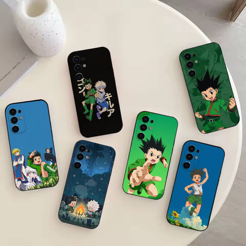 Chibi Gon Freecss Phone Case For Samsung S25,S24,S21,S22,S23,S30,Ultra,S20,Plus,Fe,Note,10,9,5G Black Cover