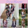 Cozy Women Plaids Cardigan T-shirt With Stylish Lapel Collar For Casual Wear