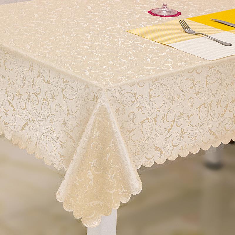 European-Style Rectangular Waterproof, Oil-Proof & Washable Coffee Tablecloth (Oval & Rectangular Options Available)
