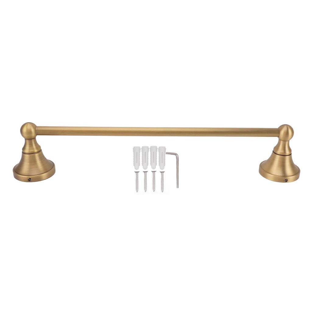 Towel Bar European Style Retro Shower Towel Rack Wall Mounted Copper Towel Rail Holder for Bathroom