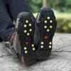 1 Paar 10 Zähne Schnee Eis Kralle Klettern Anti-Rutsch Eisgriffe Schuhspikes Steigeisen Stollen SportSchuh Abdeckung für Gehen Wanderschuhe