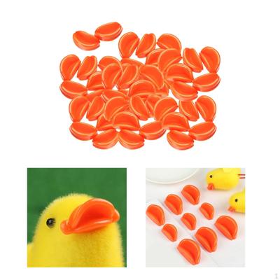 50 Stück Entenschnabel DIY Puppenhandwerk Spielzeugherstellung Zubehör für Gummi