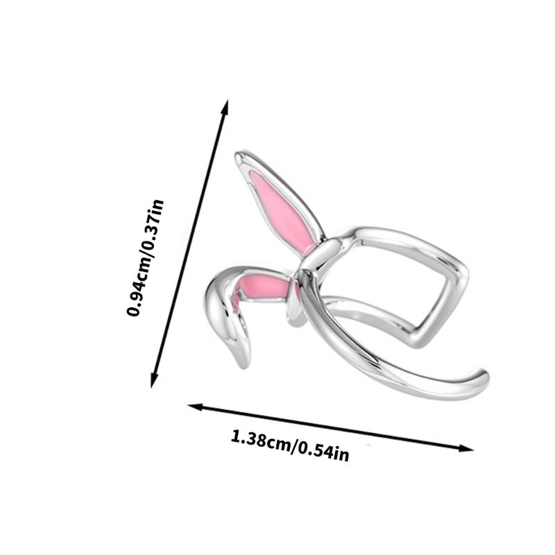 Adorable Rabbits Ear Bone Ear Cuffs Alloy Accessories Comfortable Wear for Casual or Formal Occasions