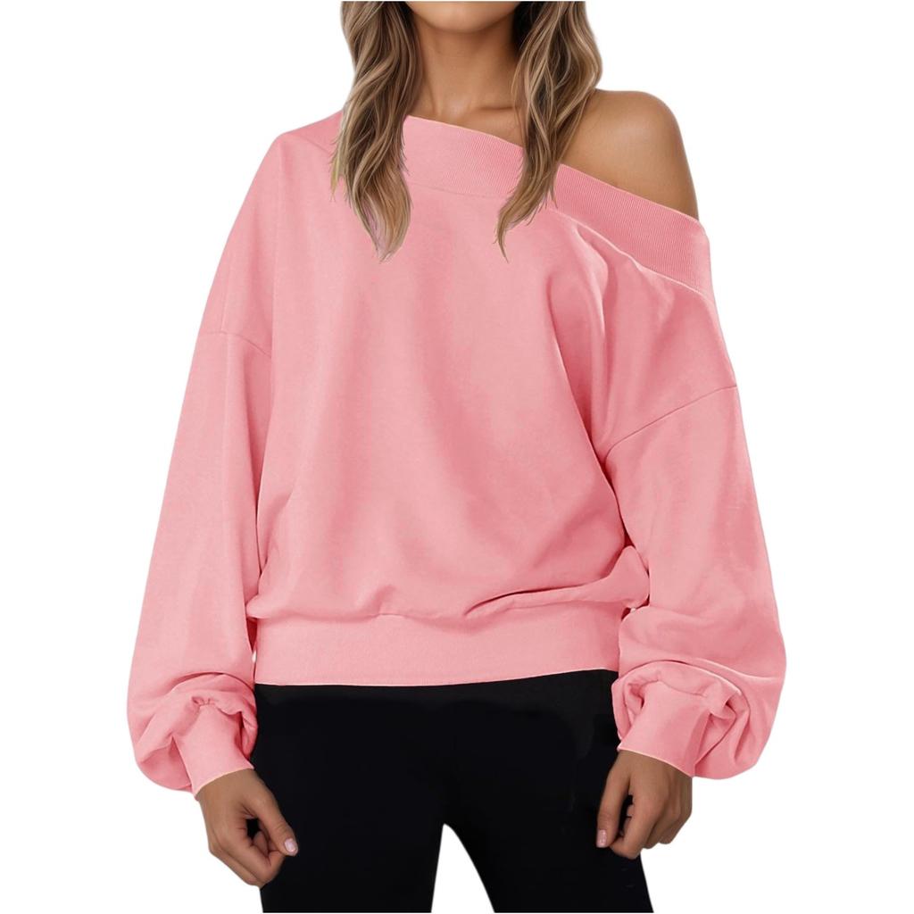 Women's Solid-color Fashionable Long-sleeved Top