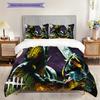 Chainsaw Horror Bedding (1 * Duvet Cover + 2 * Pillowcase, Without Core) 2D Flat Soft and Comfortable Bedding Set Christmas Birthday Gift
