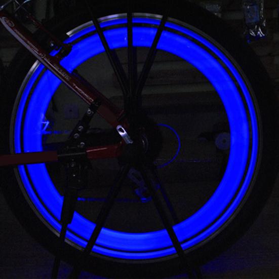 Spoke Light Hot Wheel Shape Simple Installation Three Flash Modes Unique Streamline-shaped Bike Wheel Lamp for MTB
