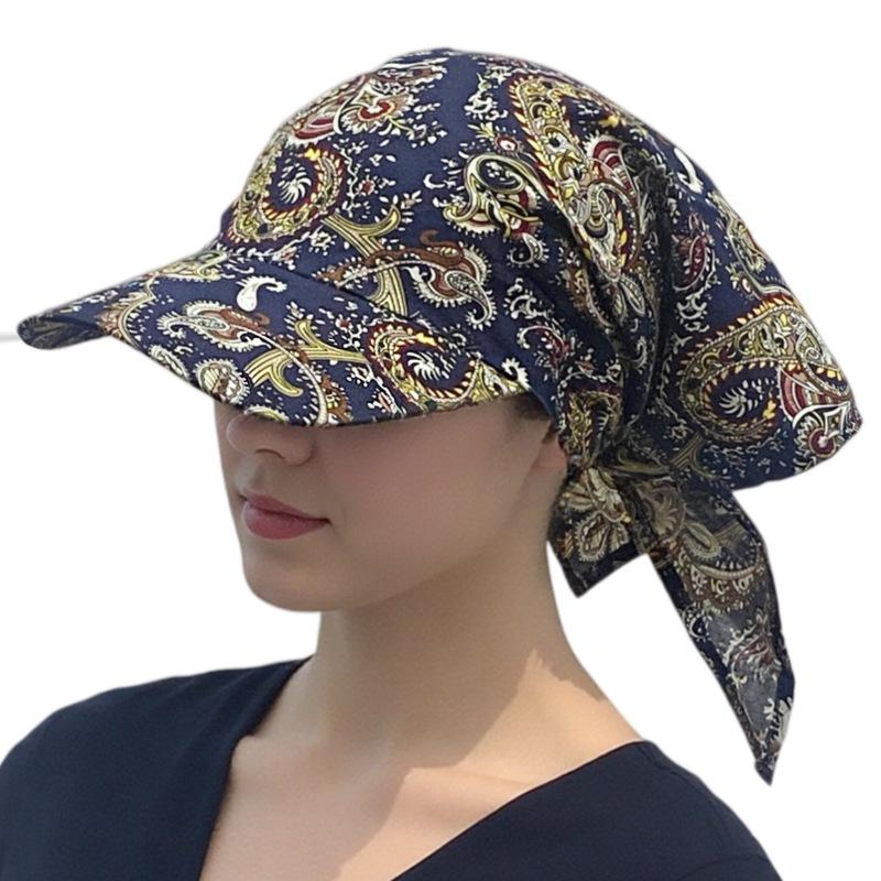 Niche Design Fashionable Sunshade Headscarf Hat Men's and Women's Caps Spring and Summer Shopping Camping Anti-sun Hat