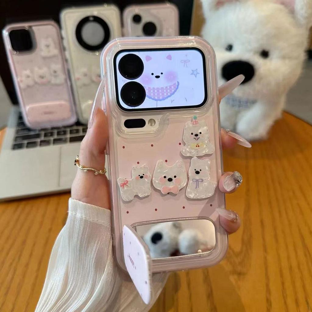 Polka dot English puppy sticker is suitable for Apple 11promax mobile phone case 11 bracket Huawei vivo Xiaomi oppo