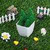 20PCS Miniature Pine Tree Artificial Greenery Micro Landscape Scene Model Building Layout Wargame Accessories Fairy Garden Gift