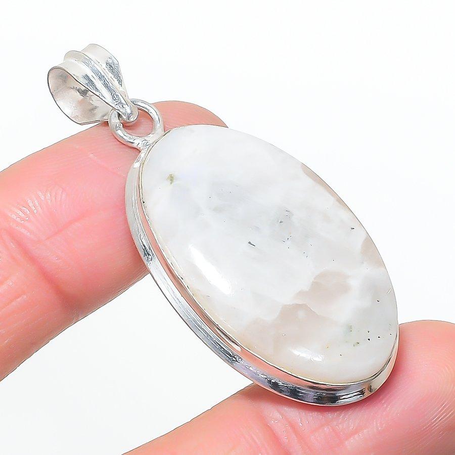 Natural Moonstone Gemastone 925 Sterling Silver Jewelry Pendant 2.05  AP-14603