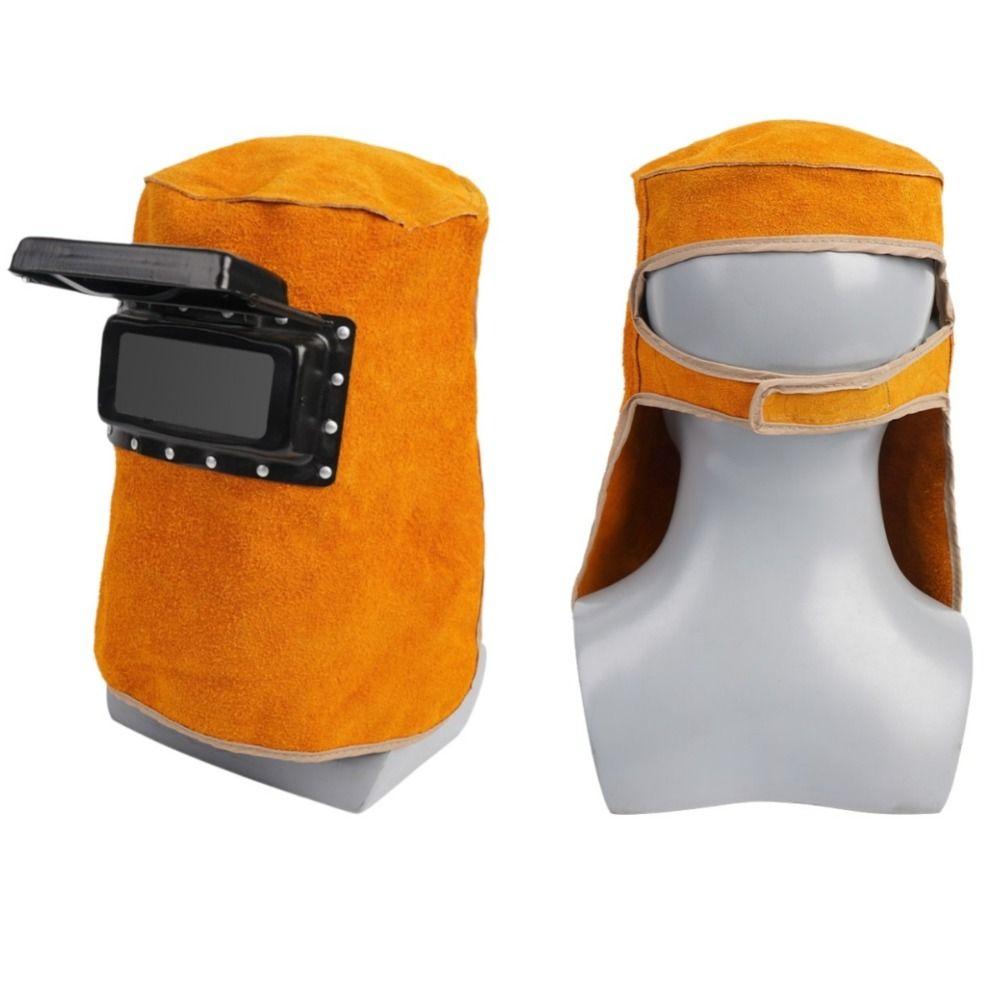 Leather Welding Helmet Mask Good Quality Welding Cap New Welding Helmet