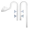 High Borosilicate Glass Lily Pipe Inflow Outflow - Fish Tank Water Surface Skimmer Filtration For Crystal Clear Planted Aquariums
