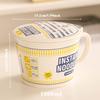 Instant Noodles Ramen Cup Ceramic Windows Microwave Safe Tableware Japanese-style Ramen Bowl Hetbahn Noodle Bowl Cute Tableware