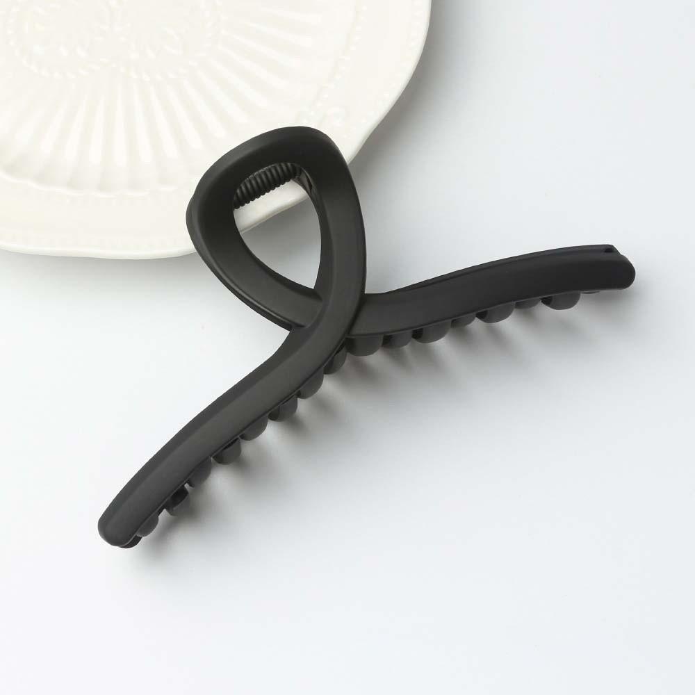 Safe Elastic Plastic Hair Claw Korean Style Solid Color Shark Clip Silicone Shark Clip  Girls