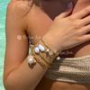 Muses Jewels Big Discount Natural Pearl Jewelry Beads Pendant Bracelet Gold-plated Stainless Steel String Niche Design Perlen