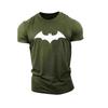 New Summer Fashion Men's Bat 3D Printed T-Shirt Casual O-Neck Men's Breathable Fitness Sports Short Sleeves Fast