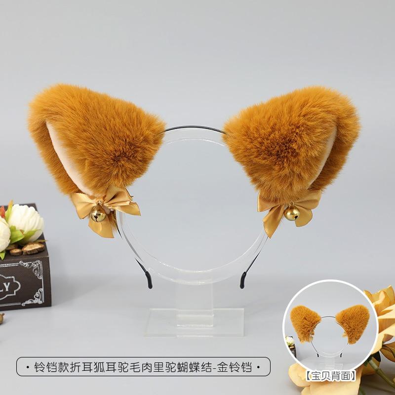 Handmade Animal Ear Headband Cute Plush Cat Ears Olita Headgear Fox Ear Accessories Cat Ear Headband